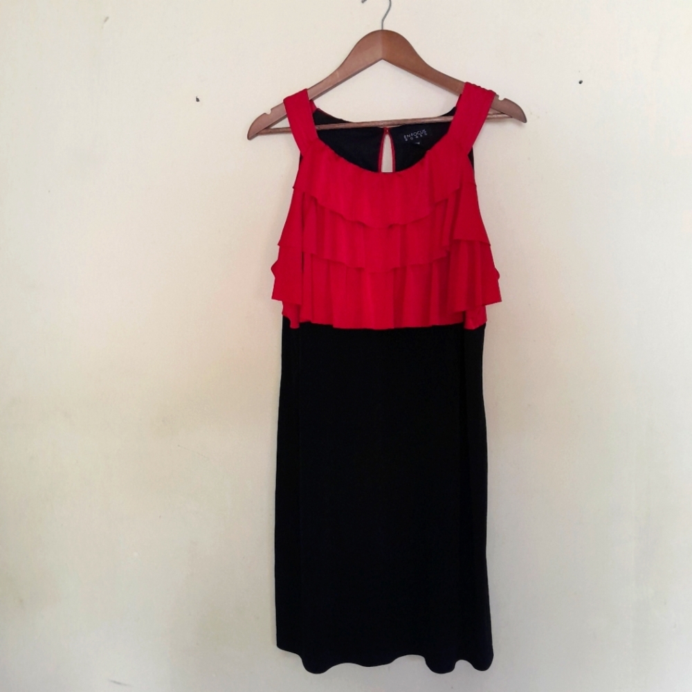 ENFOCUS WOMEN Red Sleeveless Dress SIZE 16W